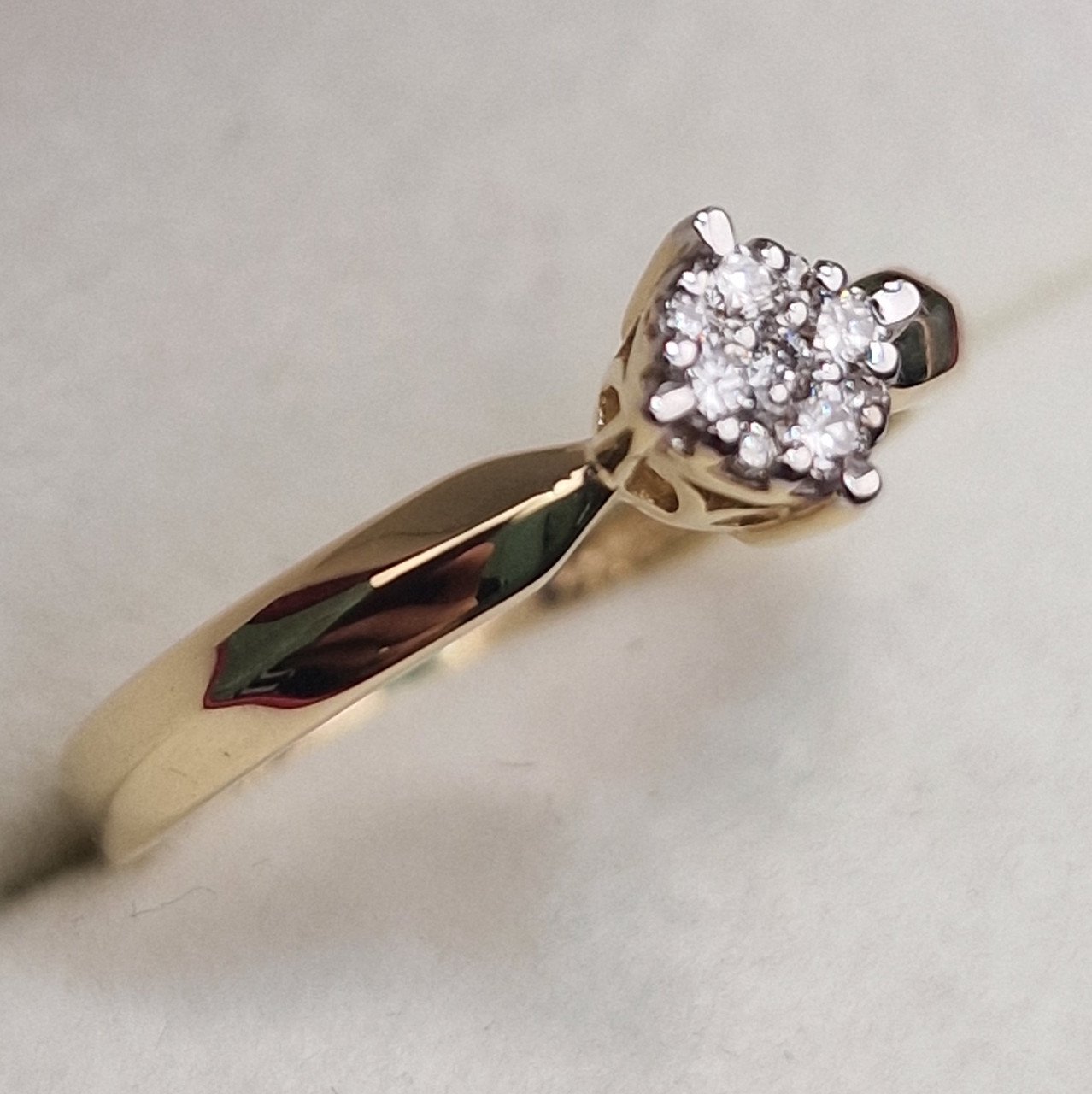 Кольцо Deimantas 100591533 17р 1,82гр 0,174ct. купить,NaN