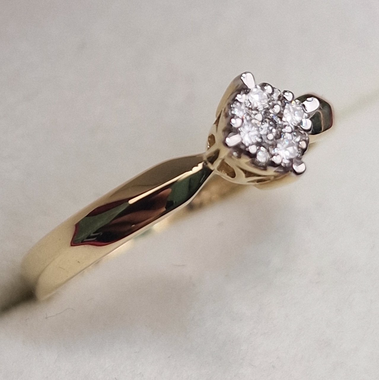 Кольцо Deimantas 100591533 17р 1,82гр 0,174ct. купить,NaN