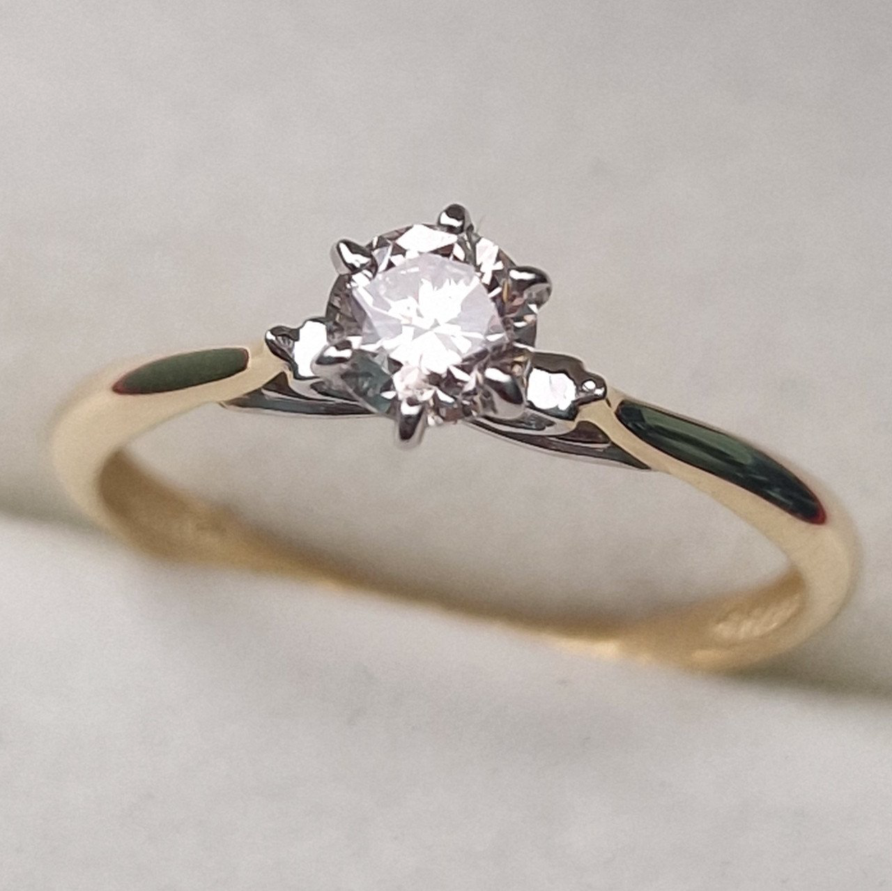 Кольцо Deimantas 100581322 17р 1,33гр 0,40ct. купить,NaN