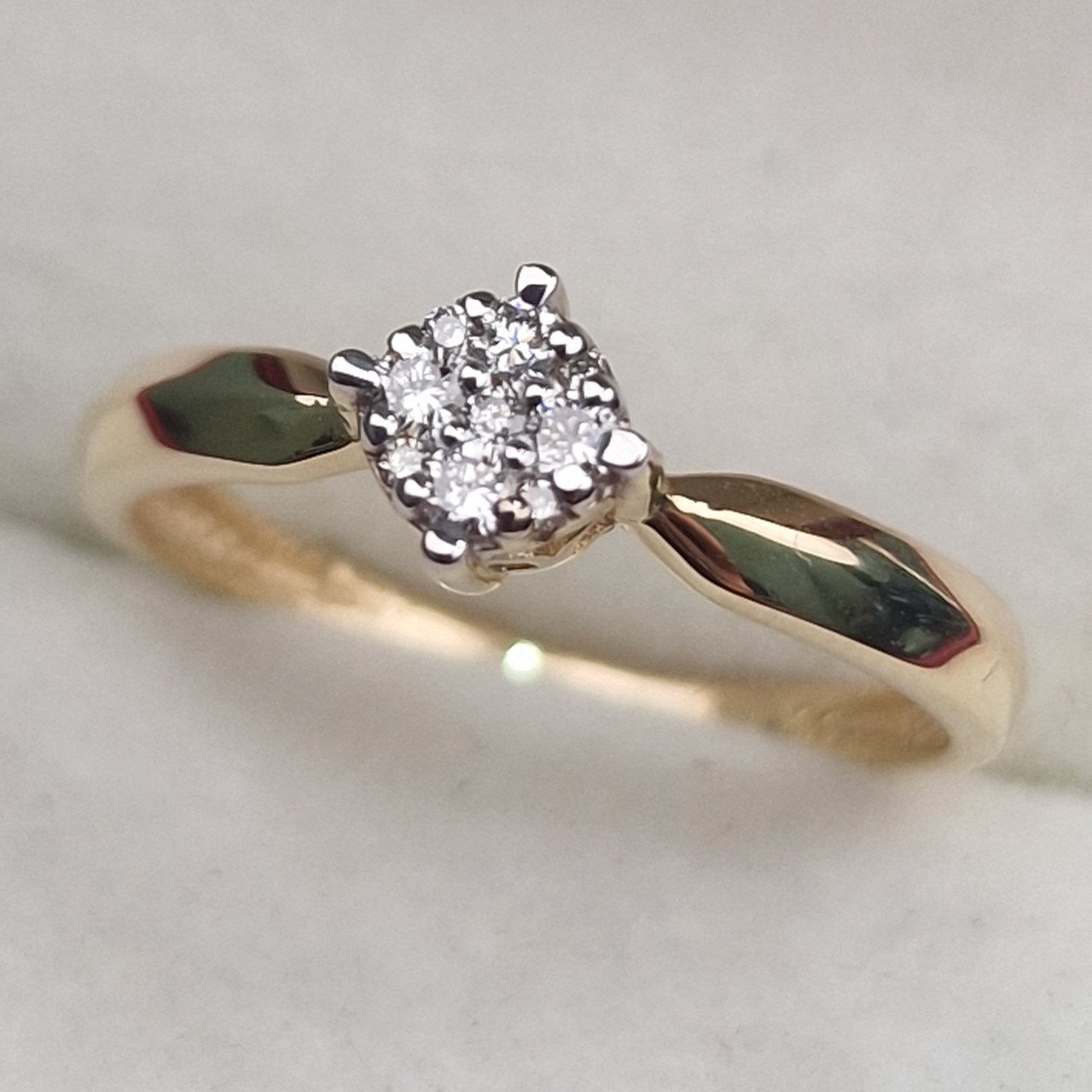 Кольцо Deimantas 100591533 17р 1,82гр 0,174ct. купить,NaN