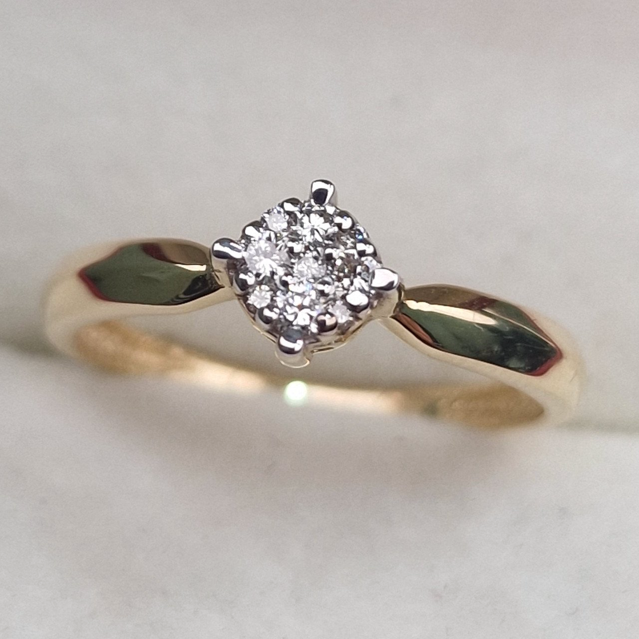 Кольцо Deimantas 100591533 17р 1,82гр 0,174ct. купить,NaN