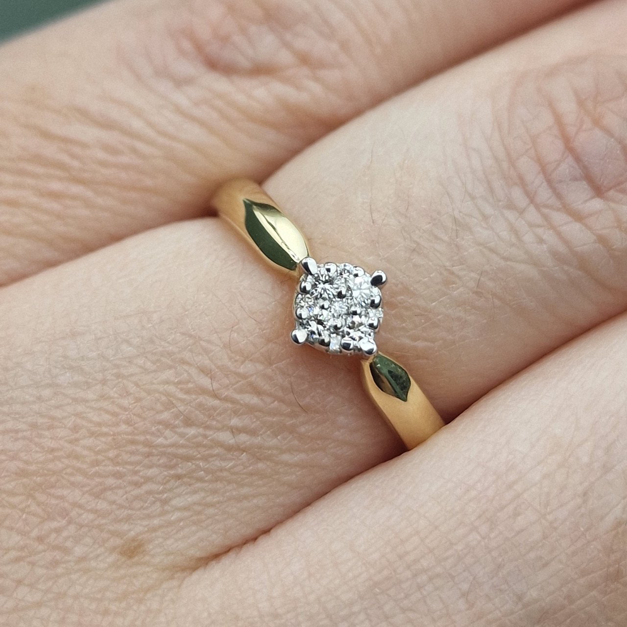 Кольцо Deimantas 100591533 17р 1,82гр 0,174ct. купить,NaN