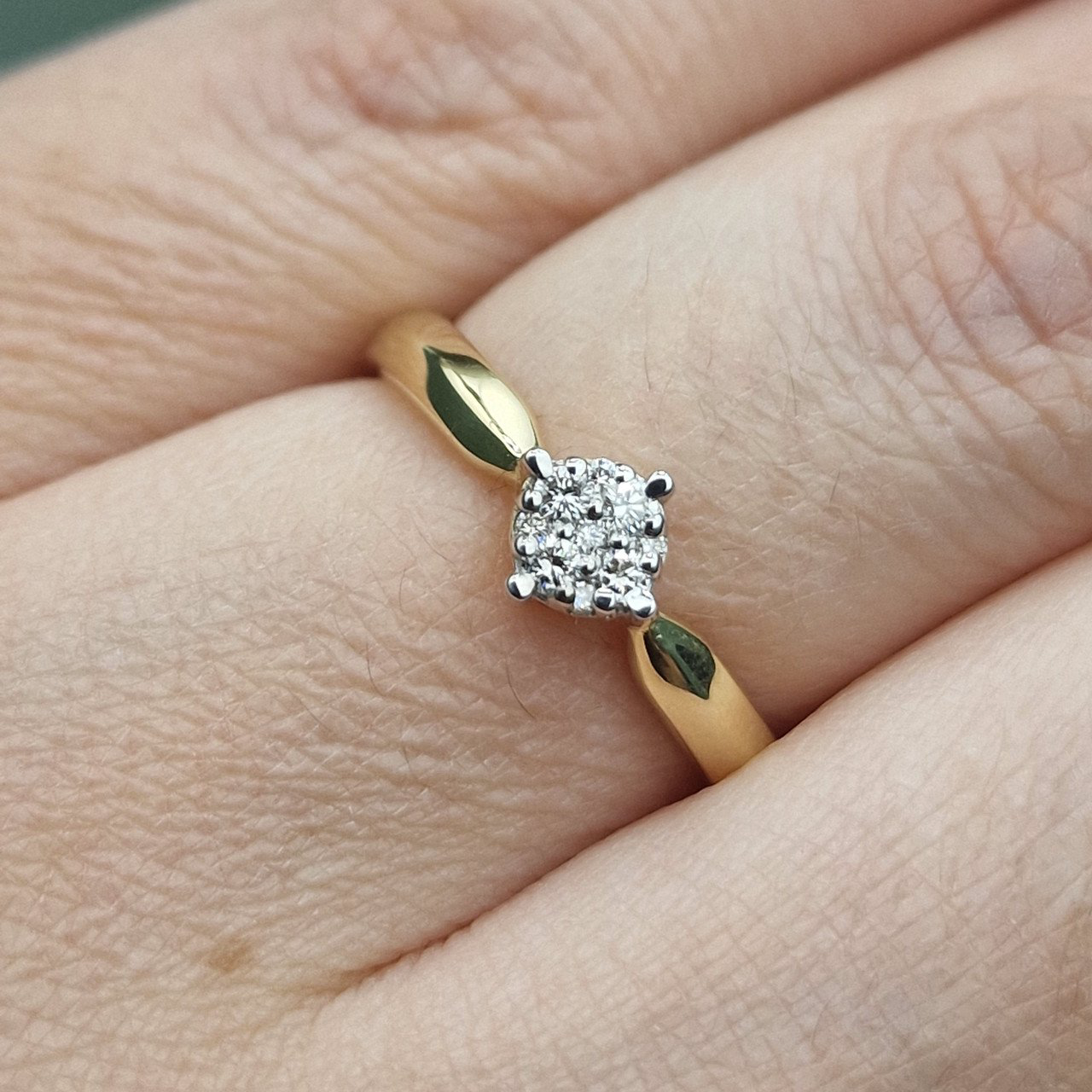 Кольцо Deimantas 100591533 17р 1,82гр 0,174ct. купить,NaN