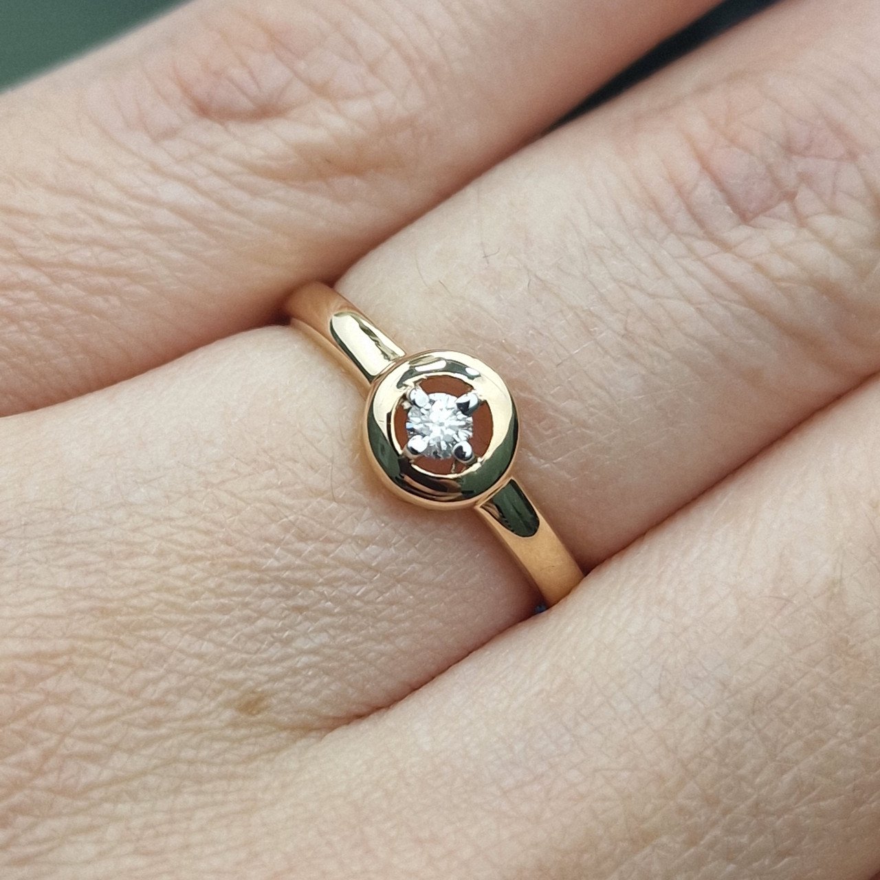 Кольцо Deimantas 100591556 16,5р 1,74гр 0,08ct. купить,NaN