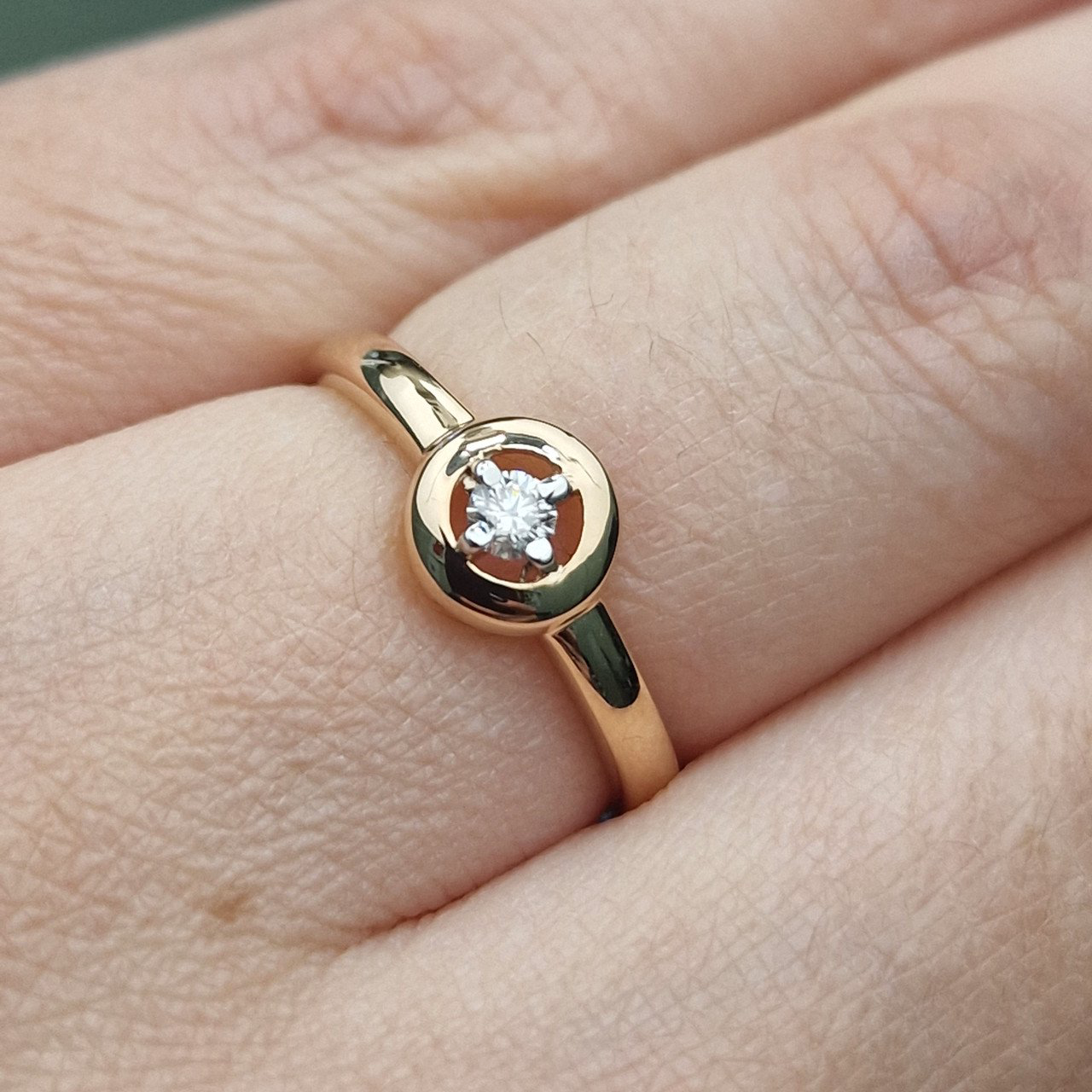 Кольцо Deimantas 100591556 16,5р 1,74гр 0,08ct. купить,NaN