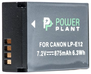 Аккумулятор PowerPlant Canon LP-E12 875mAh черный