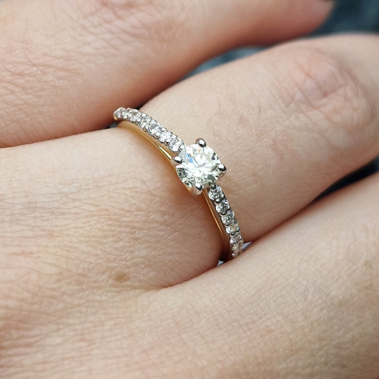 Кольцо Deimantas 100591597 16,5р 1,58гр 0,50ct. купить,NaN