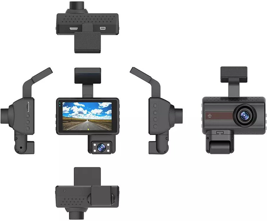 Видеорегистратор Dual Lens L007 черный купить,NaN