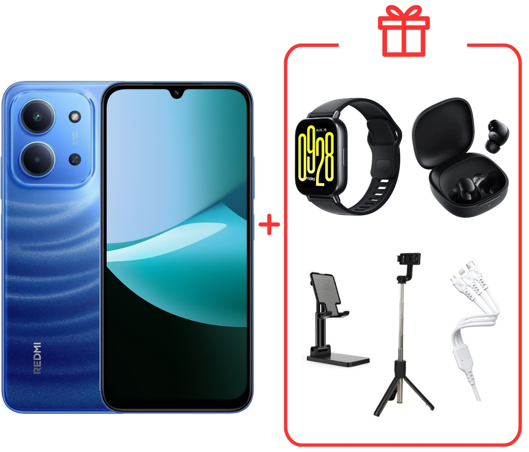 Смартфон Xiaomi Redmi 15C 4G NFC 4/128GB Moonlight Blue + подарок купить,NaN