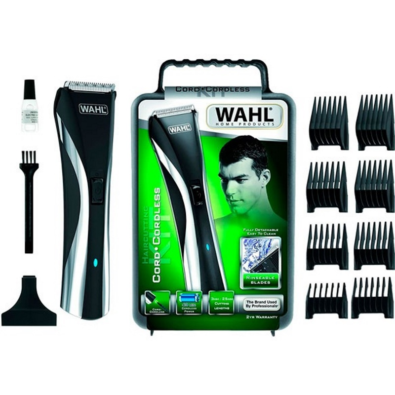 Машинка для стрижки Wahl Hybrid Clipper LED 09698-1016 черно-белая купить,0