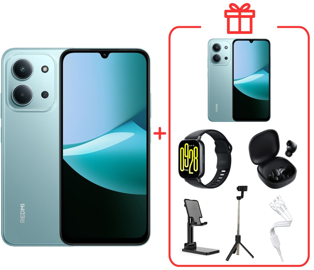 Смартфон Xiaomi Redmi 15C 4G NFC 4/128GB Mint Green + подарок купить,NaN