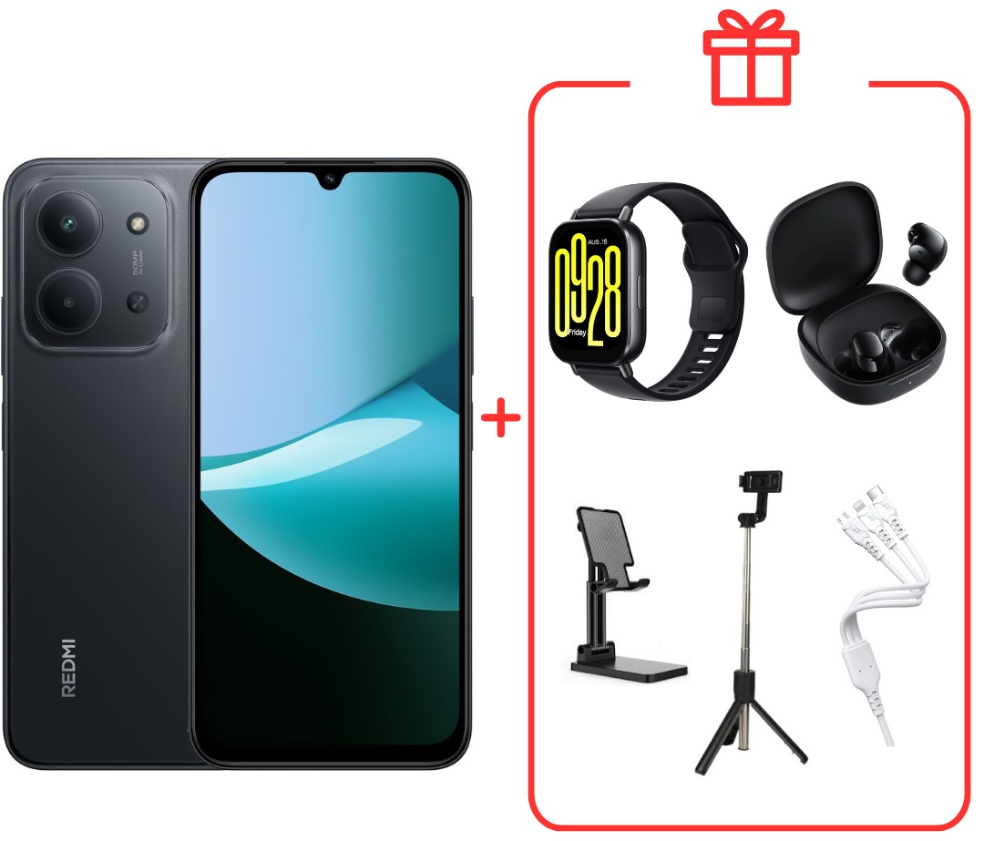 Смартфон Xiaomi Redmi 15C 4G NFC 4/128GB Midnight Gray + подарок купить,NaN