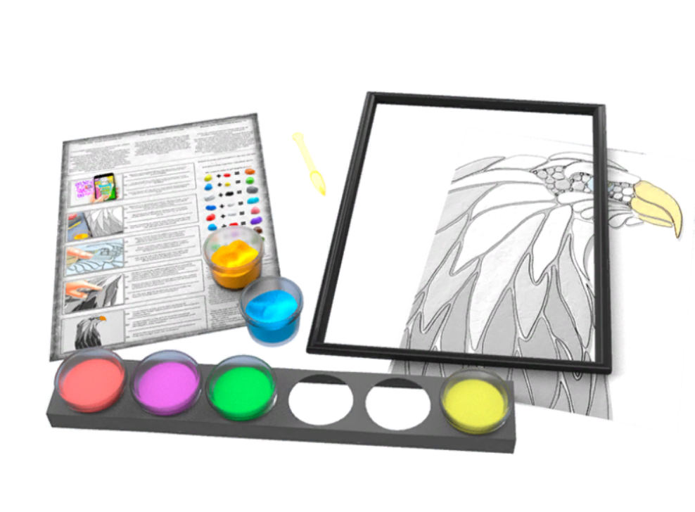 Картина Moon Light Сlay Орёл из лёгкой глины Handlighting купить,NaN