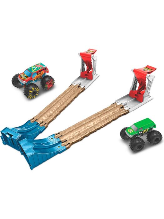 Игровой набор Hot Wheels Monster Trucks Двойное уничтожение купить,NaN
