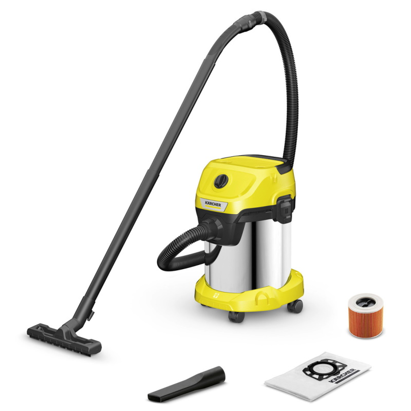 Промышленный пылесос Karcher WD 3 S V-17/4/20 1.628-135.0 желтый