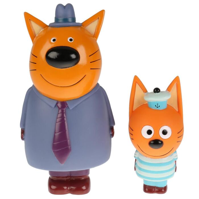 Игрушка для ванны  Три Кота  Папа и Коржик купить,NaN
