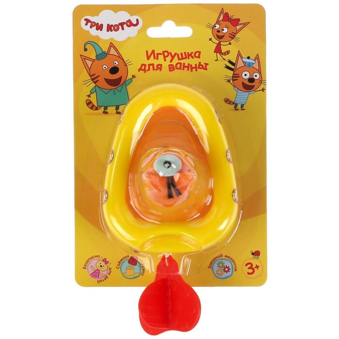 Игрушка для ванны  Три Кота   Лодка+Коржик купить,NaN