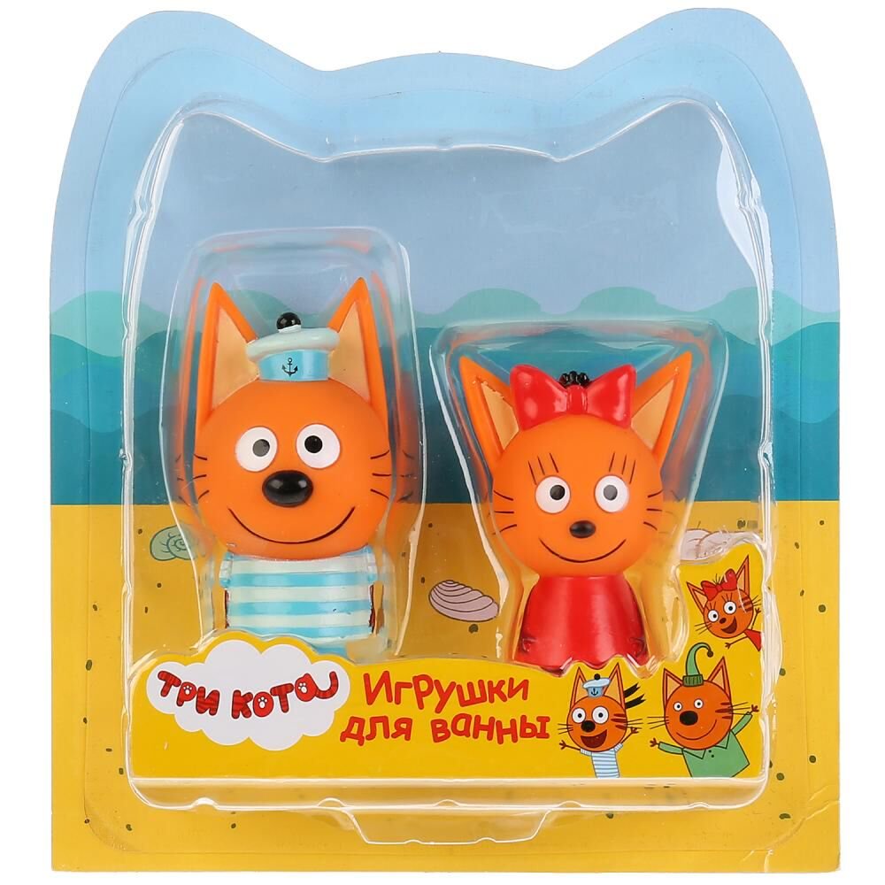 Игрушка для ванны  Три Кота Карамелька и Коржик купить,NaN