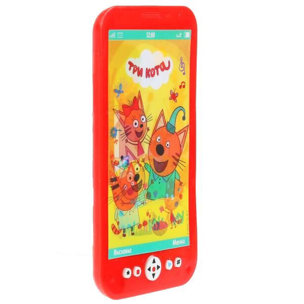Игрушка  Три кота Телефон  с голографическим экраном купить,NaN