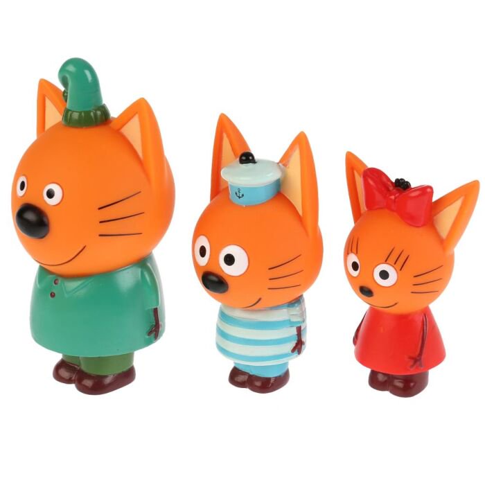 Игрушка для ванны  Три Кота Компот  Коржик Карамелька  купить,NaN