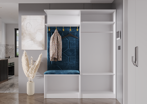Прихожая Mebel Luxe Марсель 2Д зеленый белый купить,NaN