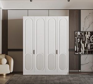 Шкаф Mebel Luxe Джордан 4Д 230х180х60см белый купить,NaN
