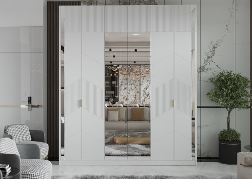 Шкаф Mebel Luxe Гигант 260х300х60см белый купить,NaN