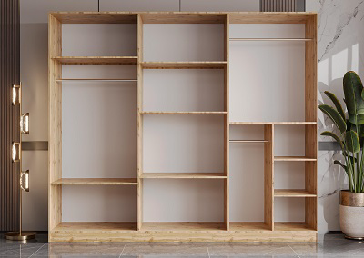 Шкаф Mebel Luxe Молли 6Д 230х270х60см серо-белый купить,NaN