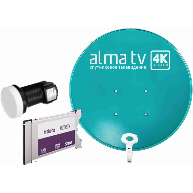 Комплект спутникового оборудования Alma TV CAM-модуль и антенна 90см купить,NaN