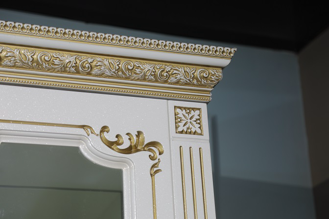 Шкаф-витрина Mebel Luxe Афина 6Д белый купить,NaN