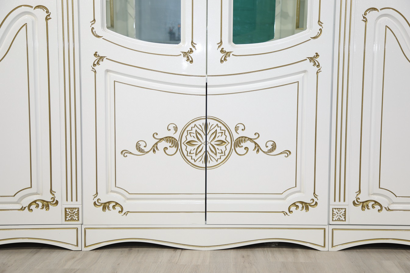 Шкаф-витрина Mebel Luxe Афина 6Д белый купить,NaN