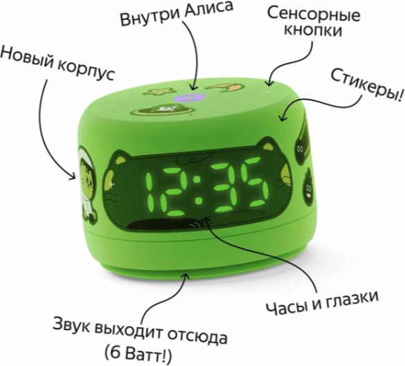 Умная колонка Яндекс Станция Лайт 2 YNDX-00026GRN зеленый купить,34990