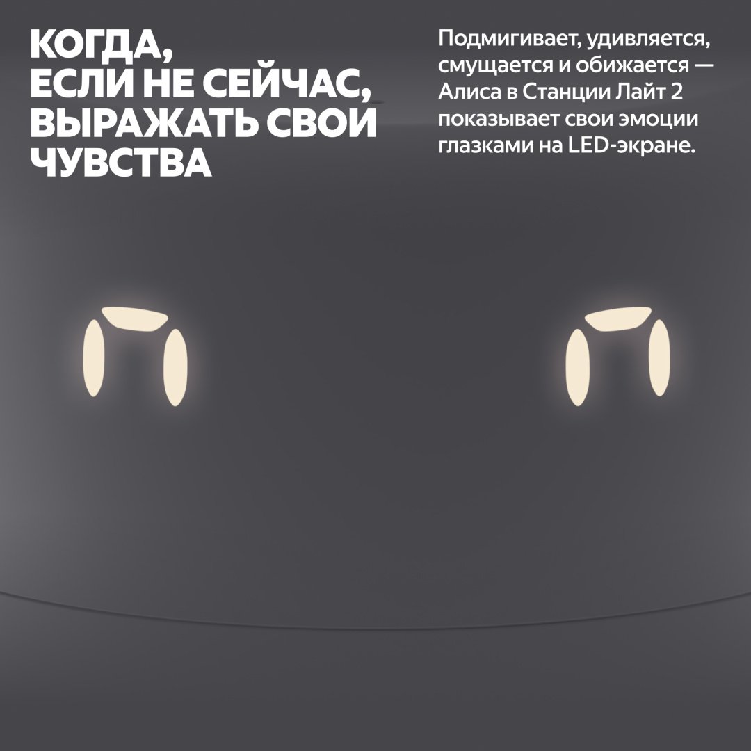Умная колонка Яндекс Станция Лайт 2 серый