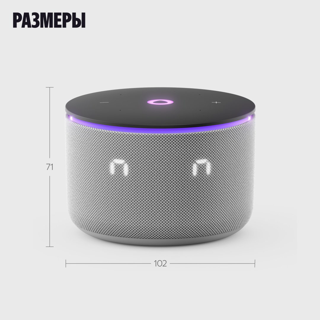 Умная колонка Яндекс Мини 3 Про YNDX-00059GRY Серый купить,64990