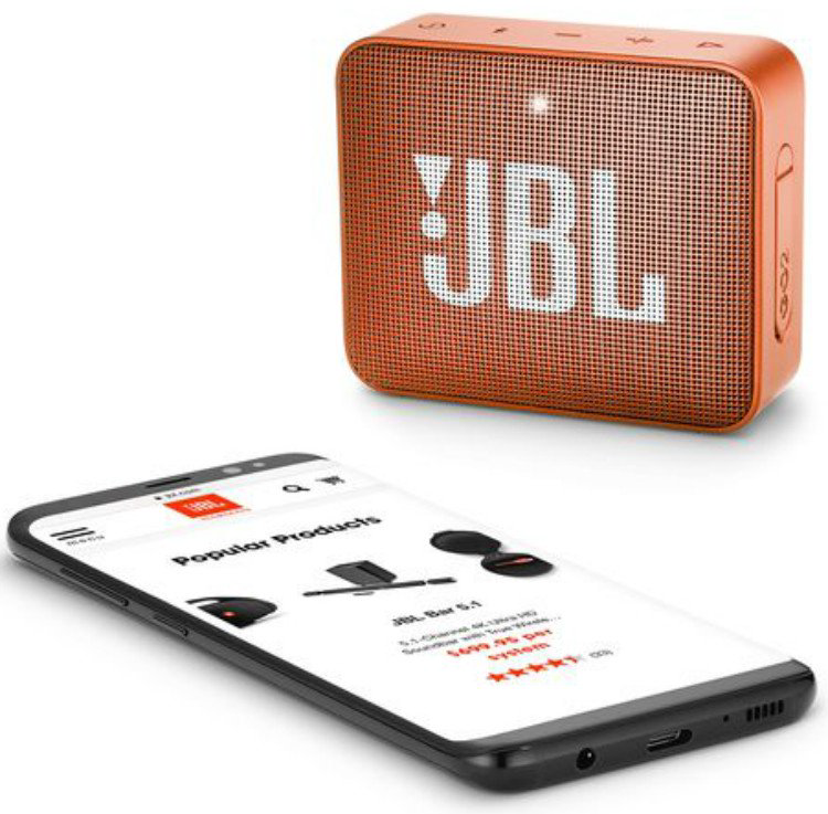Портативная колонка JBL Go 2 оранжевая купить,NaN