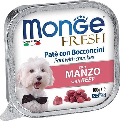 Корм Monge Fresh для взрослых собак с телятиной все породы 100 г 1 шт