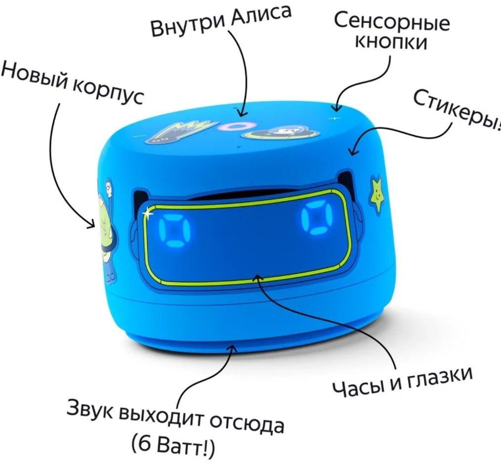 Умная колонка Яндекс Станция Лайт 2 YNDX-00026BLU синий купить,34990