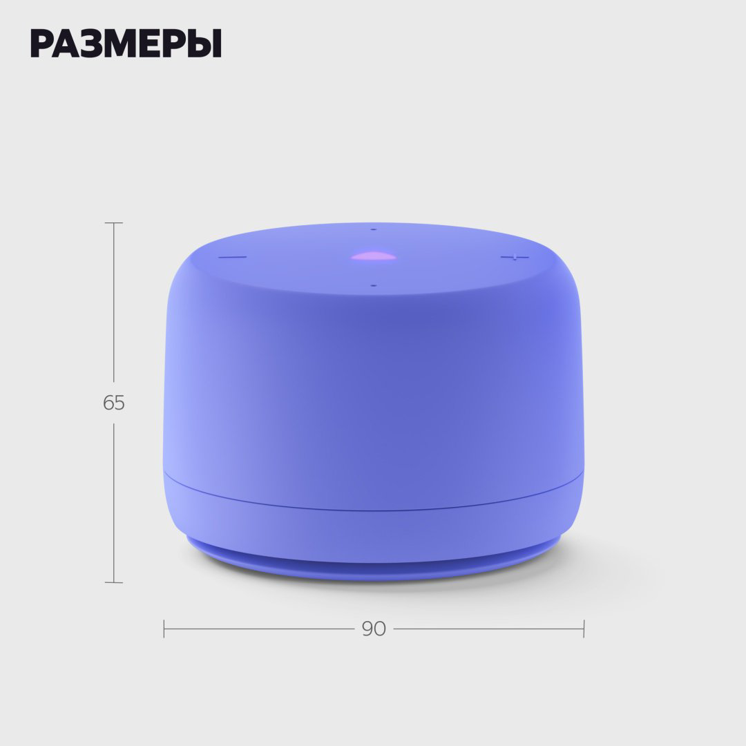 Умная колонка Яндекс Станция Лайт 2 без часов YNDX-00028VIO фиолетовый купить,29990