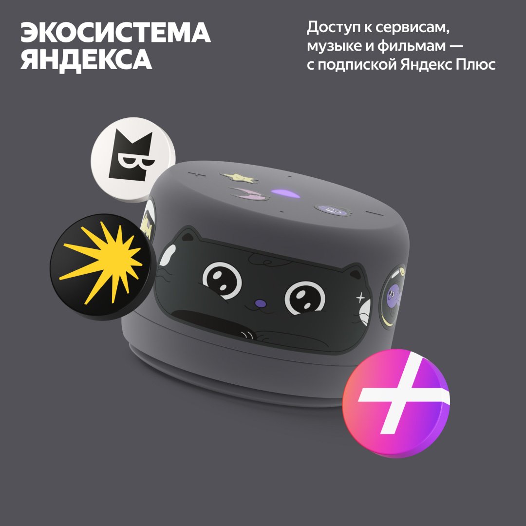 Умная колонка Яндекс Станция Лайт 2 без часов YNDX-00028GRY серый - ForteMarket Умная колонка Яндекс Станция Лайт 2 без часов YNDX-00028GRY серый купить,29990
