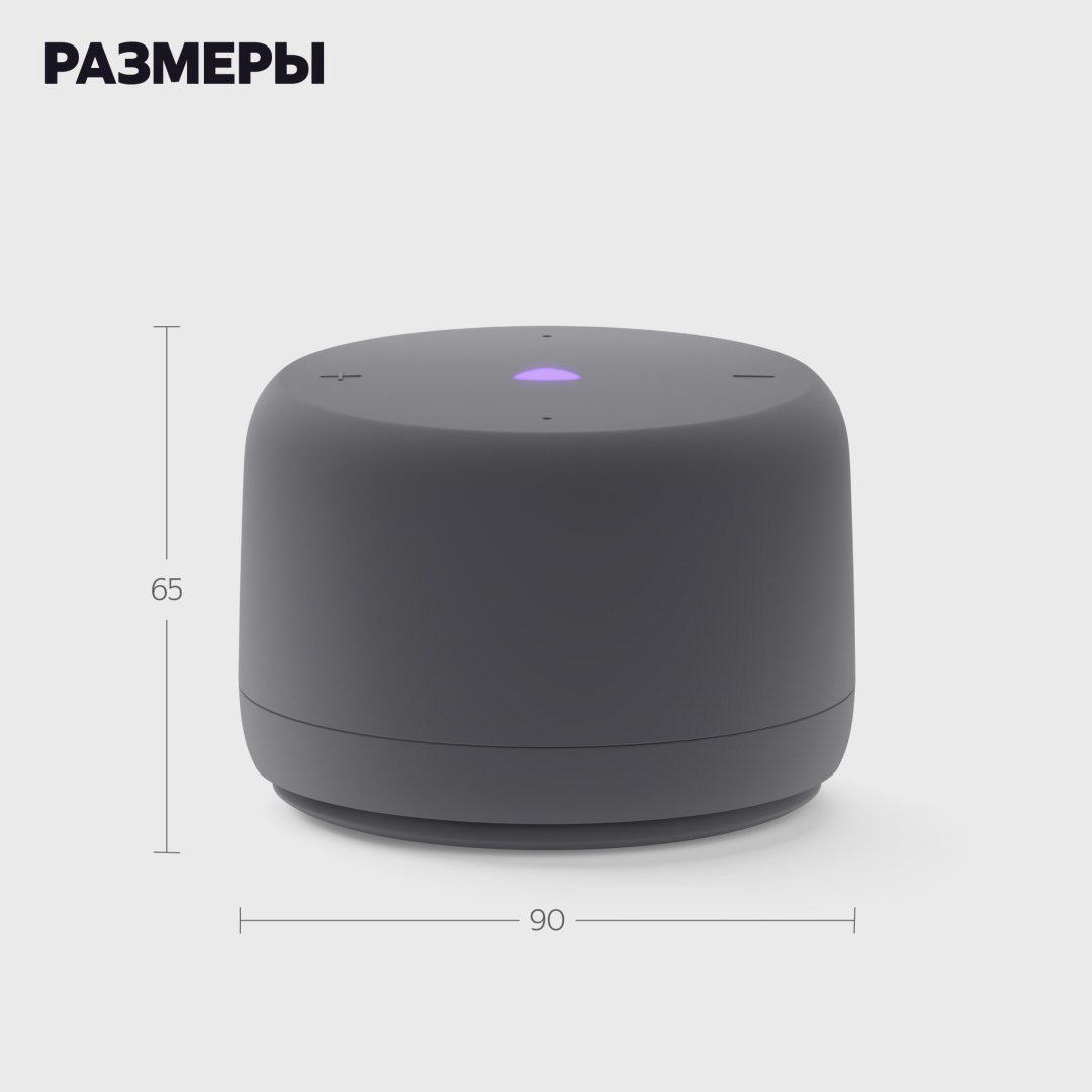 Умная колонка Яндекс Станция Лайт 2 без часов YNDX-00028GRY серый - ForteMarket Умная колонка Яндекс Станция Лайт 2 без часов YNDX-00028GRY серый купить,29990