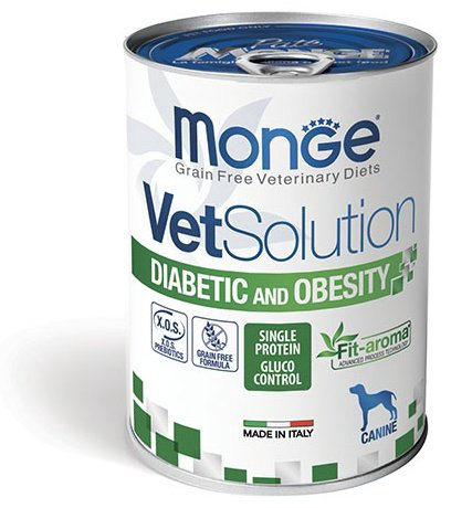 Корм Monge VetSolution Diabetic &amp; Obesity при диабете или ожирении 400 г 1 шт