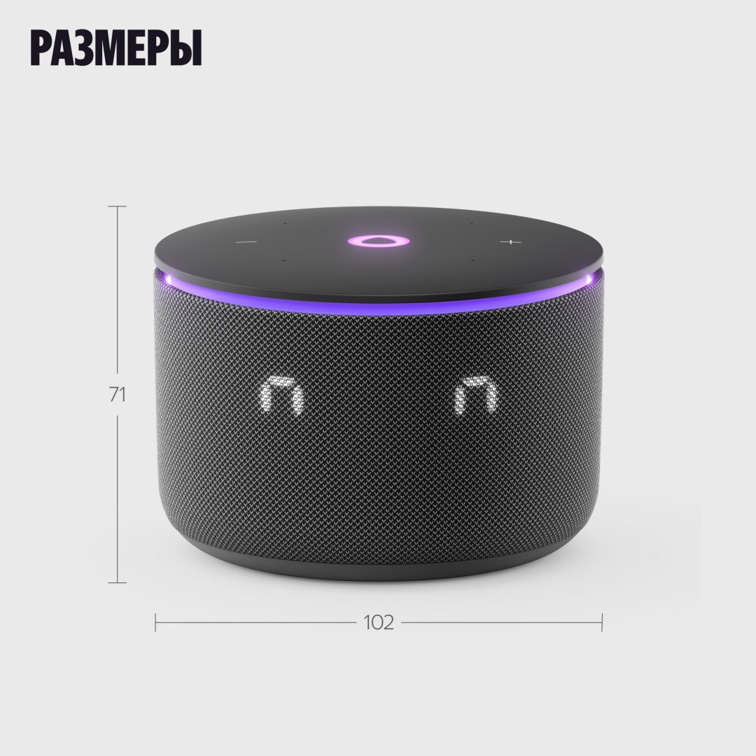 Умная колонка Яндекс Мини 3 Про YNDX-00059BLK черный - ForteMarket Умная колонка Яндекс Мини 3 Про YNDX-00059BLK черный купить,64990