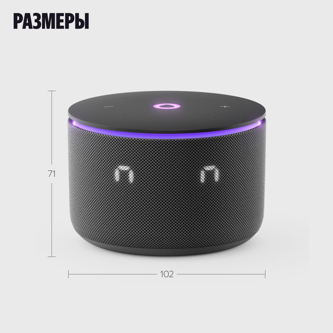 Умная колонка Яндекс Мини 3 Про YNDX-00059BLK черный - ForteMarket Умная колонка Яндекс Мини 3 Про YNDX-00059BLK черный купить,64990