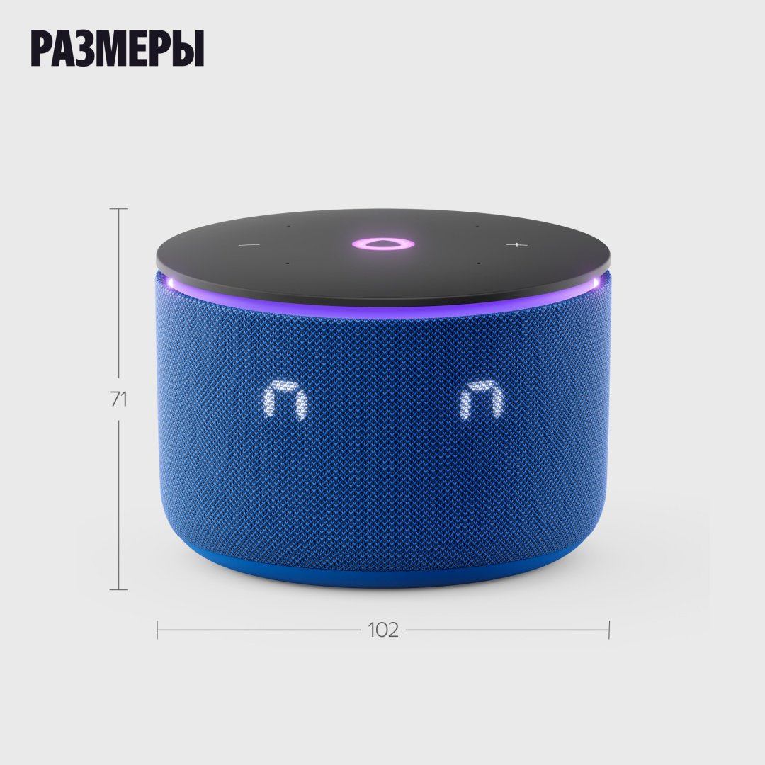Умная колонка Яндекс Мини 3 Про YNDX-00059BLU Синий - ForteMarket Умная колонка Яндекс Мини 3 Про YNDX-00059BLU Синий купить,64990