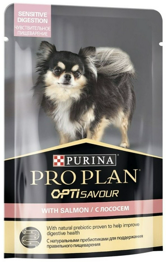 Корм PRO PLAN Sensitive Digestion лосось мелкие породы 100 г 1 шт