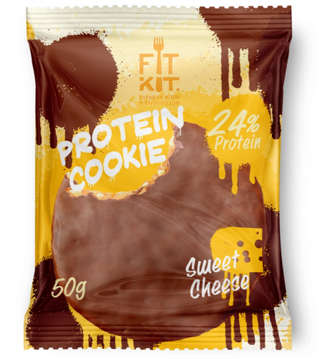 Печенье протеиновое Fit Kit Choco Cookie сладкий сыр 50 гр