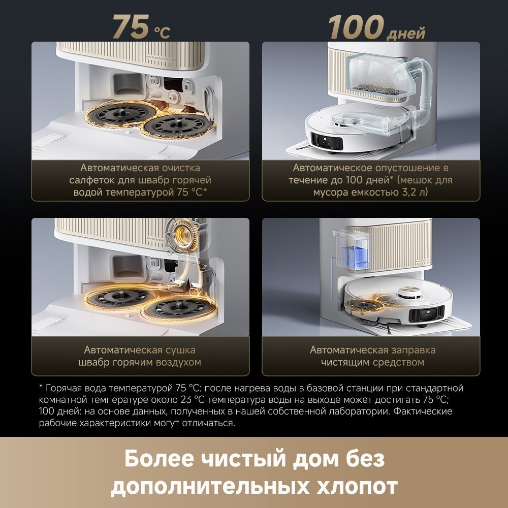 Робот-пылесос DREAME Robot Vacuum L40s Pro Ultra белый купить,359990