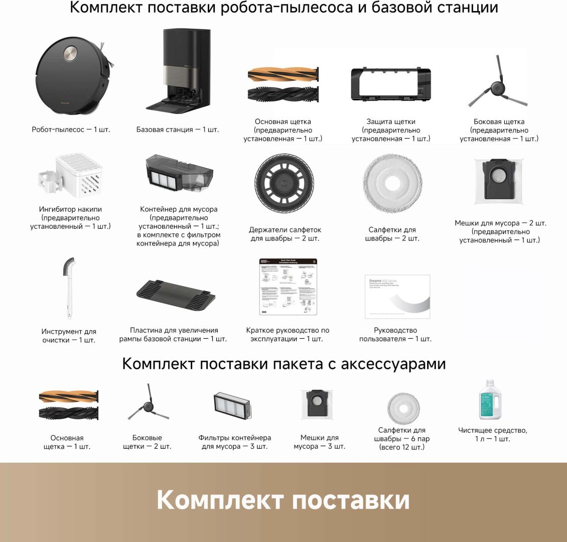 Робот-пылесос DREAME X50 Ultra Complete (RLX85CE-4) черный купить,785000