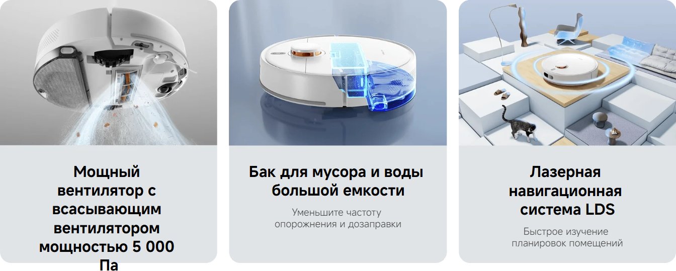 Робот-пылесос Xiaomi Robot Vacuum S40C E101CDZ белый