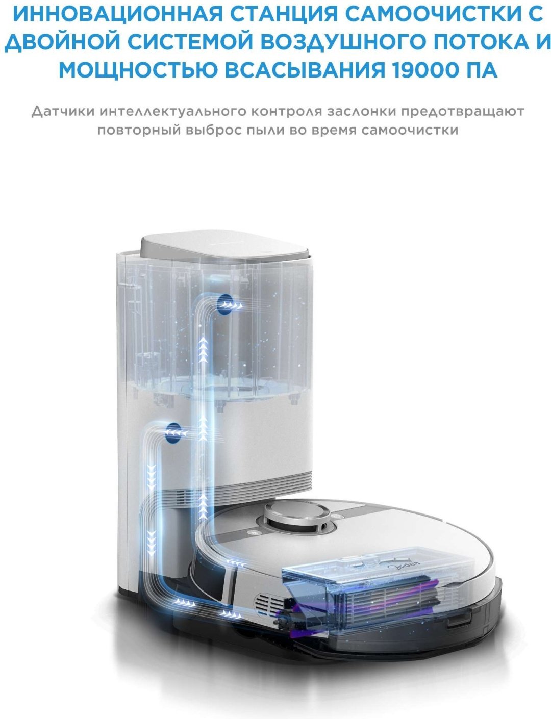 Робот-пылесос Midea VCR S8+ белый